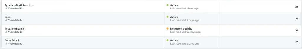 Facebook Pixel Events